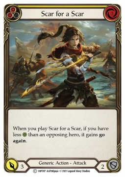 Scar for a Scar (Yellow) (Regular) - History Pack 1