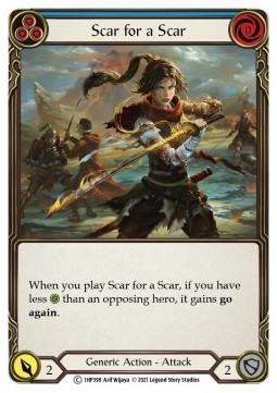 Scar for a Scar (Blue) (Regular) - History Pack 1