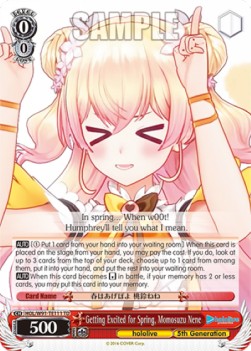 Getting Excited for Spring, Momosuzu Nene (V.1 - Trial Deck) - Hololive production
