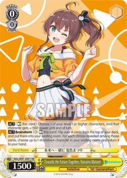 Towards the Future Together, Natsuiro Matsuri (V.1 - Double Rare) - Hololive production