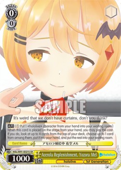 Acerola Replenishment, Yozora Mel (V.2 - Super Rare) - Hololive production