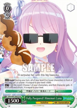 Fully Pwepared! Himemori Luna (V.2 - Super Rare) - Hololive production