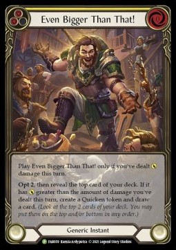 Even Bigger Than That! (Yellow) (Extended Art Rainbow Foil) - FAB Promos