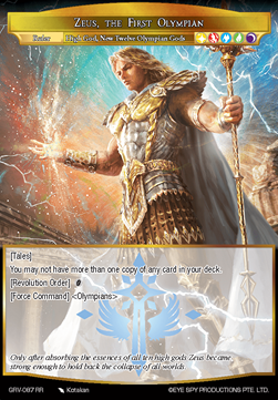 Zeus, the First Olympian // Order of the Olympians - Game of Gods Revolution