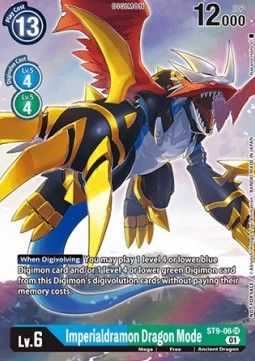 Imperialdramon Dragon Mode (ST9-06) - Digital Hazard