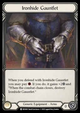 Ironhide Gauntlet (Rainbow Foil) - Classic Battles: Rhinar vs Dorinthea