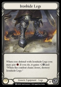 Ironhide Legs (Rainbow Foil) - Classic Battles: Rhinar vs Dorinthea