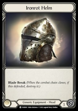 Ironrot Helm (Rainbow Foil) - Classic Battles: Rhinar vs Dorinthea