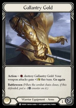 Gallantry Gold (Rainbow Foil) - Classic Battles: Rhinar vs Dorinthea