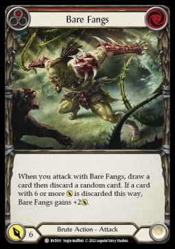 Bare Fangs (Red) (Regular) - Classic Battles: Rhinar vs Dorinthea
