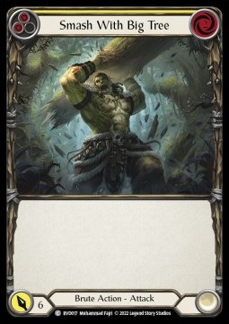 Smash with Big Tree (Yellow) (Regular) - Classic Battles: Rhinar vs Dorinthea
