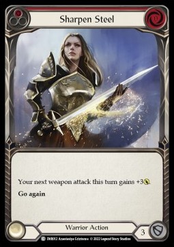Sharpen Steel (Red) (Regular) - Classic Battles: Rhinar vs Dorinthea