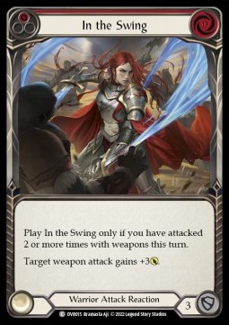 In the Swing (Red) (Regular) - Classic Battles: Rhinar vs Dorinthea