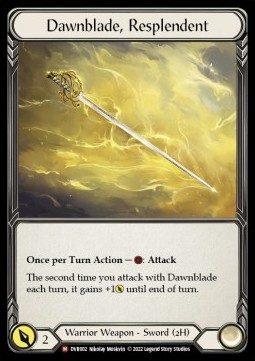 Dawnblade, Resplendent (Cold Foil) - Classic Battles: Rhinar vs Dorinthea
