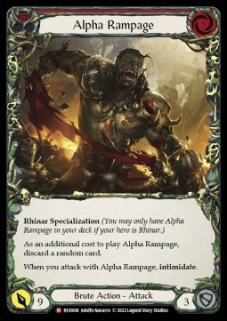 Alpha Rampage (Regular) - Classic Battles: Rhinar vs Dorinthea