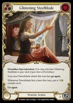 Glistening Steelblade (Regular) - Classic Battles: Rhinar vs Dorinthea