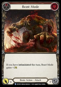 Beast Mode (Red) (Regular) - Classic Battles: Rhinar vs Dorinthea