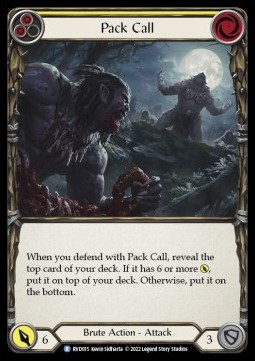 Pack Call (Regular) - Classic Battles: Rhinar vs Dorinthea