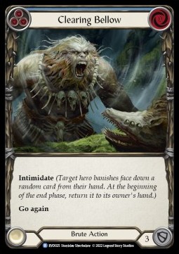 Clearing Bellow (Regular) - Classic Battles: Rhinar vs Dorinthea