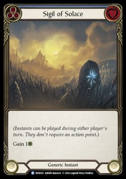 Sigil of Solace (Blue) (Regular) - Classic Battles: Rhinar vs Dorinthea