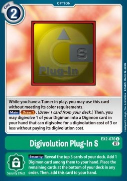 Digivolution Plug-In S (EX2-070) - Digital Hazard