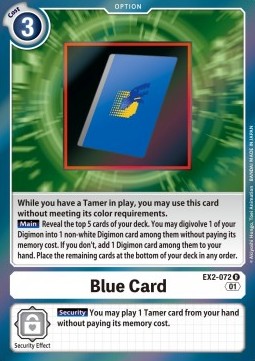 Blue Card (EX2-072) - Digital Hazard