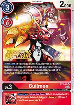 Guilmon (ST7-03) (V.1) - Championship 2022 Promos