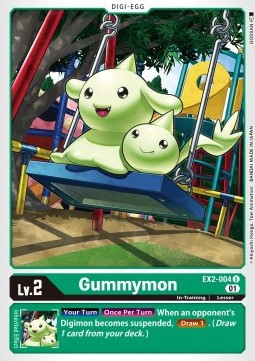 Gummymon (EX2-004) (V.1) - Digital Hazard