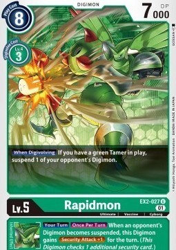 Rapidmon (EX2-027) - Digital Hazard