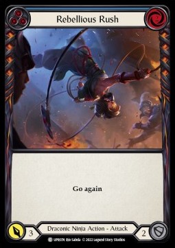 Rebellious Rush (Blue) (Rainbow Foil) - Uprising