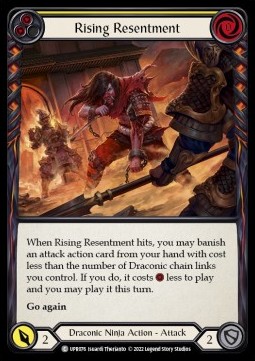 Rising Resentment (Yellow) (Rainbow Foil) - Uprising