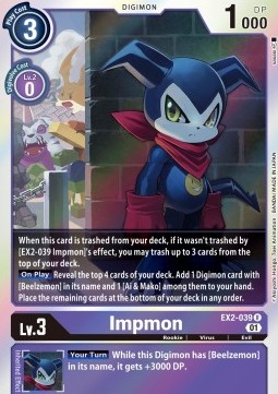 Impmon (EX2-039) (V.1) - Digital Hazard