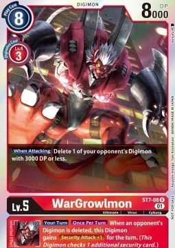 WarGrowlmon (ST7-08) - Special Tournament Promos