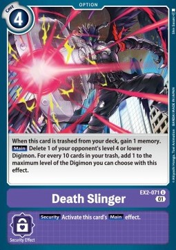 Death Slinger (EX2-071) - Digital Hazard