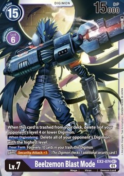 Beelzemon Blast Mode (EX2-074) (V.1) - Digital Hazard