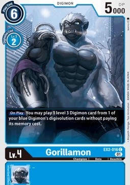 Gorillamon (EX2-016) - Digital Hazard