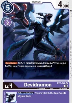 Devidramon (EX2-040) - Digital Hazard