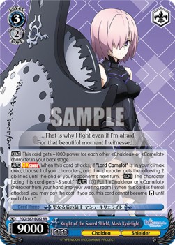 Knight of the Sacred Shield, Mash Kyrielight (V.1 - Double Rare) - Fate/Grand Order THE MOVIE Divine Realm of the Round Table: Camelot