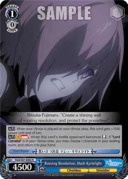 Rousing Resolution, Mash Kyrielight - Fate/Grand Order THE MOVIE Divine Realm of the Round Table: Camelot