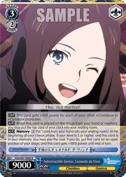 Indestructible Genius, Leonardo da Vinci - Fate/Grand Order THE MOVIE Divine Realm of the Round Table: Camelot