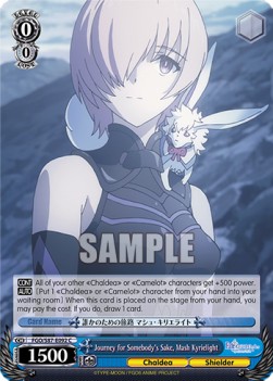 Journey for Somebody's Sake, Mash Kyrielight - Fate/Grand Order THE MOVIE Divine Realm of the Round Table: Camelot