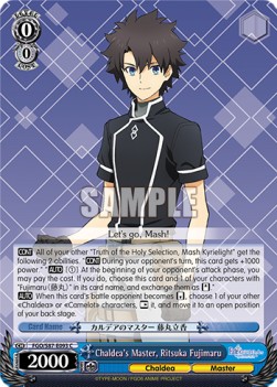 Chaldea's Master, Ritsuka Fujimaru - Fate/Grand Order THE MOVIE Divine Realm of the Round Table: Camelot