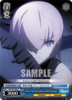 Truth of the Holy Selection, Mash Kyrielight - Fate/Grand Order THE MOVIE Divine Realm of the Round Table: Camelot