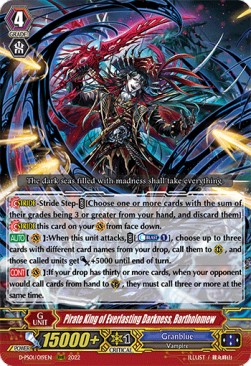 Pirate King of Everlasting Darkness, Bartholomew [P Format] (V.1 - Triple Rare) - P Clan Collection 2022