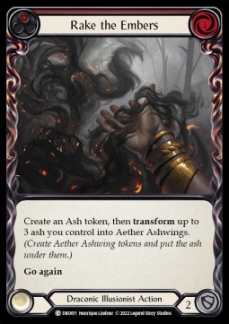 Rake the Embers (Red) (Regular) - Uprising - Dromai Blitz Deck