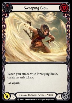 Sweeping Blow (Red) (Regular) - Uprising - Dromai Blitz Deck