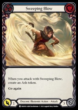 Sweeping Blow (Blue) (Regular) - Uprising - Dromai Blitz Deck