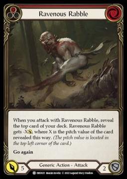 Ravenous Rabble (Red) (Regular) - Uprising - Dromai Blitz Deck