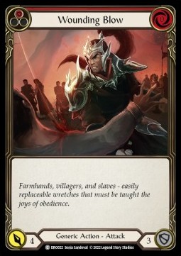 Wounding Blow (Red) (Regular) - Uprising - Dromai Blitz Deck