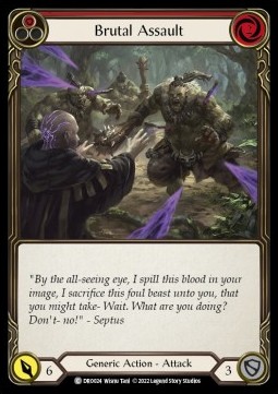 Brutal Assault (Red) (Regular) - Uprising - Dromai Blitz Deck